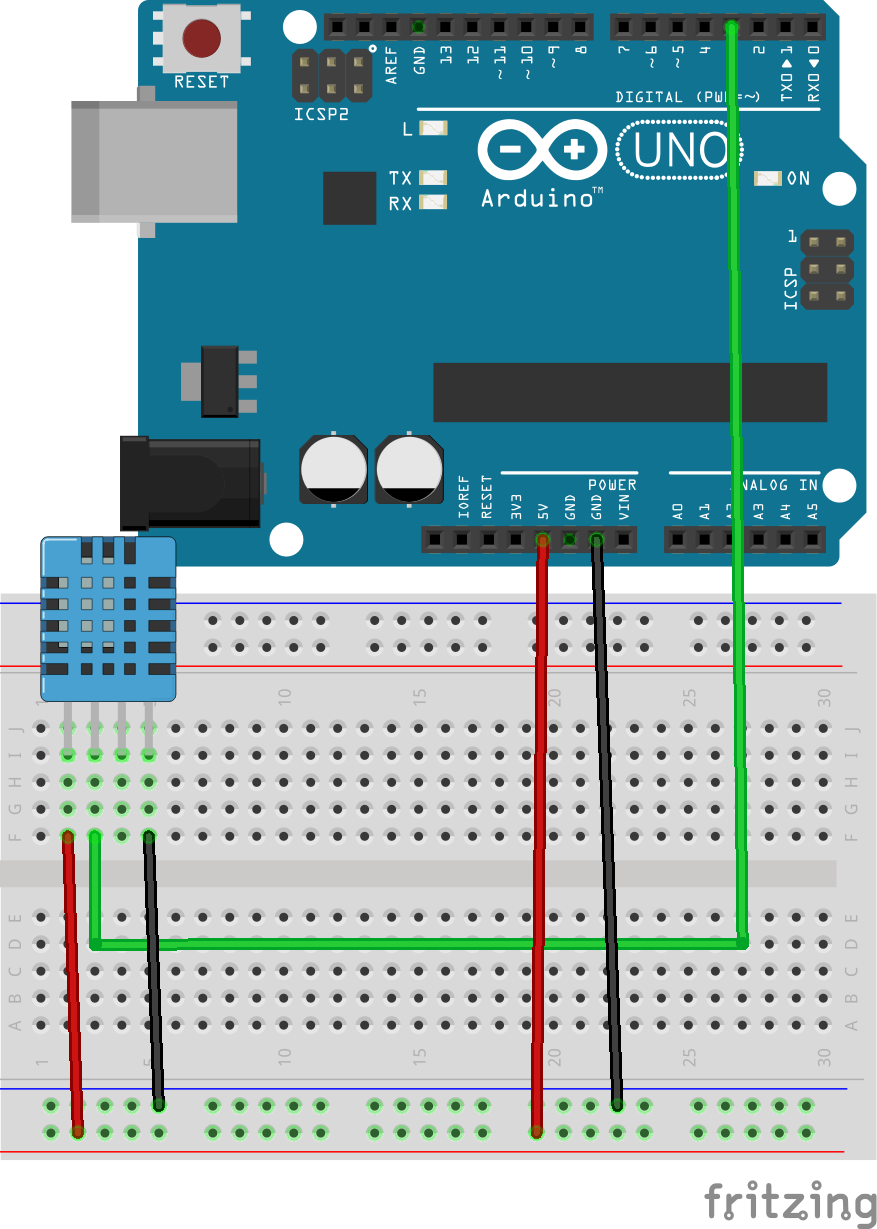 Arduino with DHT11 - DIY Electronics Project