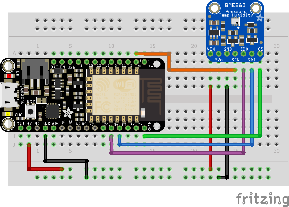 HUZZAH with BME280 - DIY Electronics Project